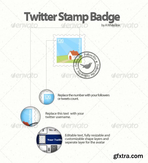 Graphicriver - Twitter Stamp Badge - 64080