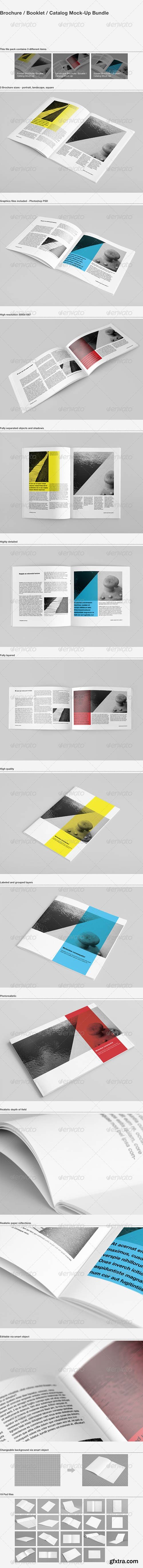 GraphicRiver - Brochure / Booklet / Catalog Mock-Up Bundle