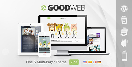 ThemeForest - GoodWeb v1.3.1 - One & Multi Page WordPress Theme