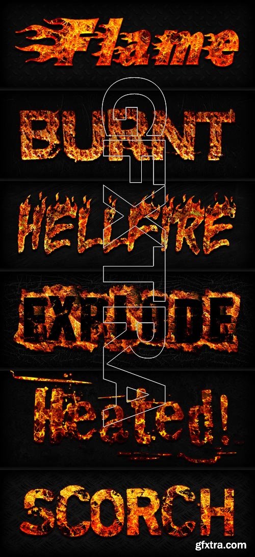 Fire Layer Text Photoshop Styles