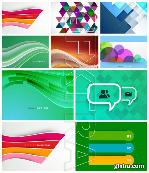 Abstract Backgrounds Vector Pack 7