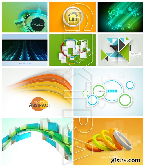 Abstract Backgrounds Vector Pack 8