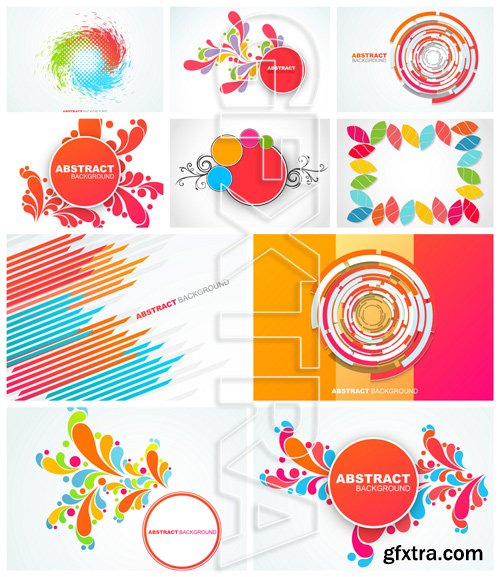 Abstract Backgrounds Vector Pack 17