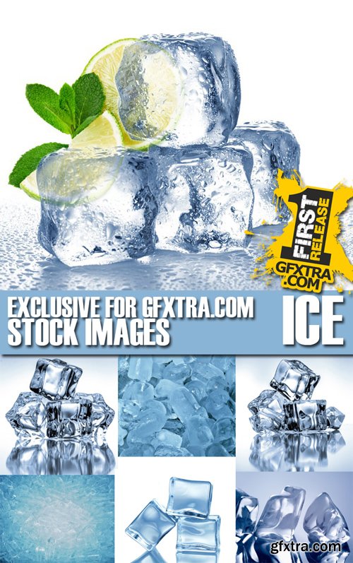 Stock Photos - Ice, water, 25xJPG