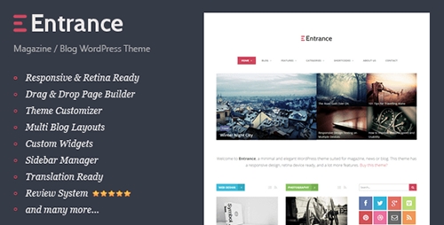 ThemeForest - Entrance v1.1 - WordPress Theme for Magazine and Review