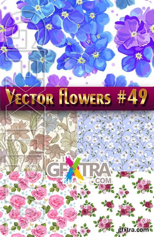 Vector Flowers #49 - Stock Vector