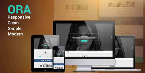 ThemeForest - ORA - One Page Creative Agency HTML5 Template - RIP