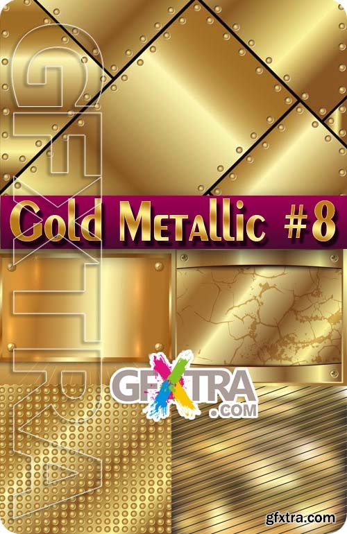Metallic Backgrounds #8 - Stock Vector