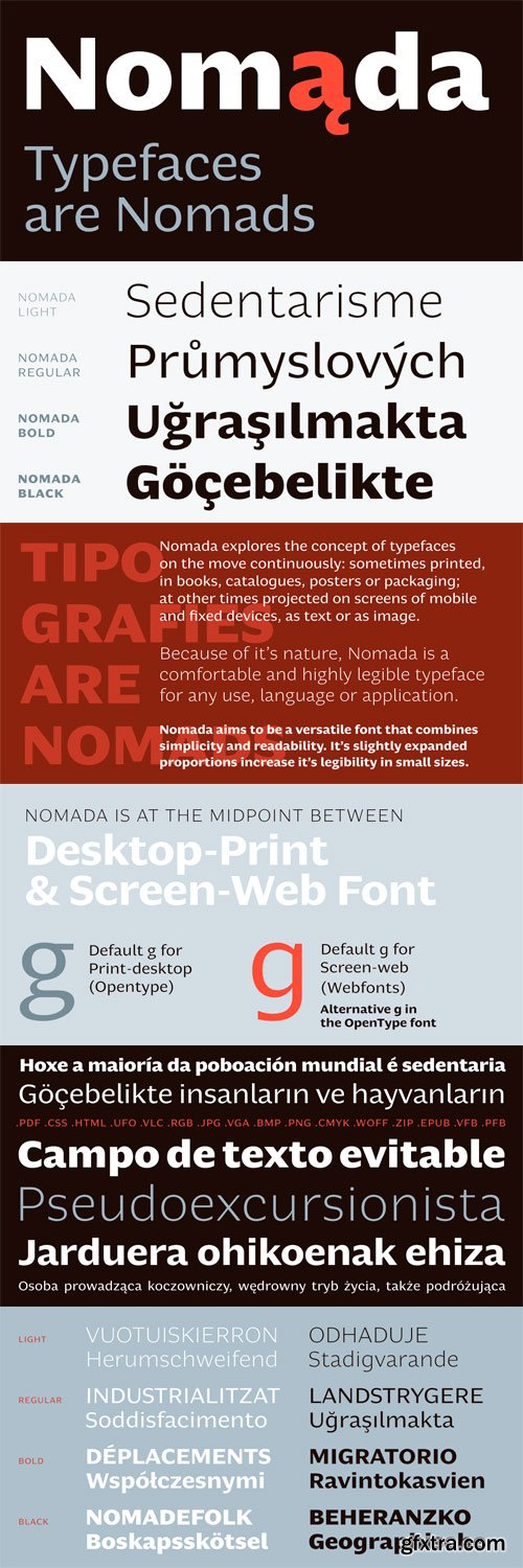 Nomada Font Family - 4 Fonts for $130