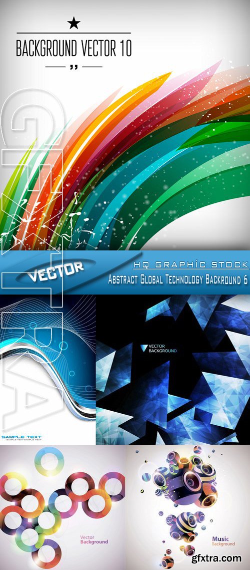 Stock Vector - Abstract Global Technology Backround 6