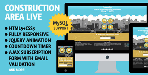 ThemeForest - Coming Soon Responsive - Construction Area - FULL