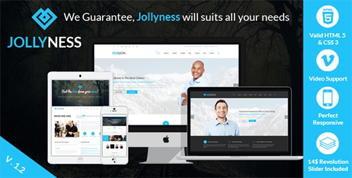 ThemeForest - Jollyness v1.2 - Multi Purpose HTML5 Website Template - FULL
