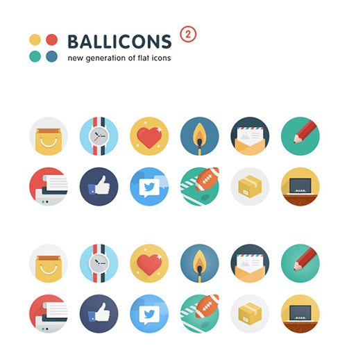 PNG & SVG Web Icons - Ballicons 2 Vol.1