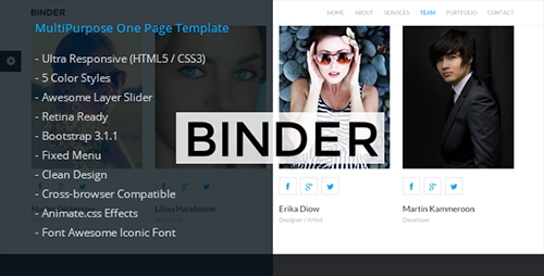 ThemeForest - Binder - Corporate HTML5 Template - RIP