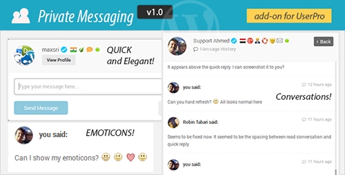 CodeCanyon - Private Messages for UserPro v1.0