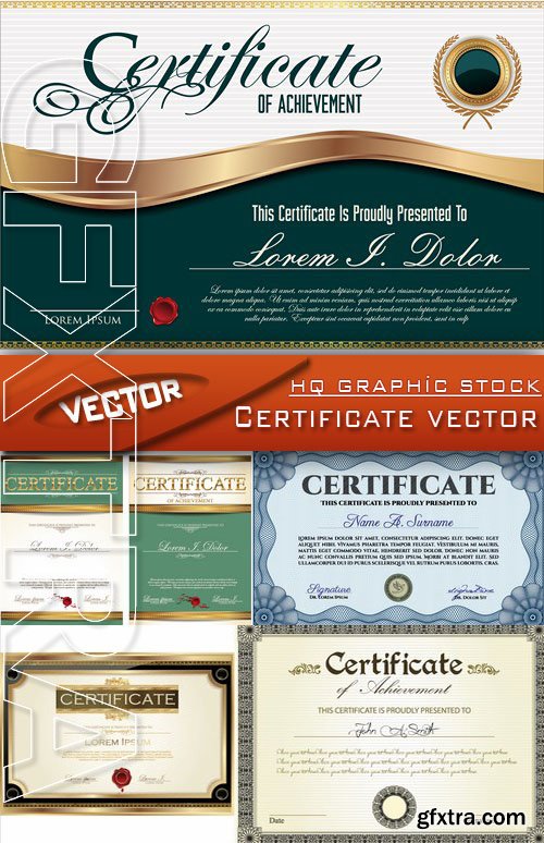 Stock Vector - Certificate vector