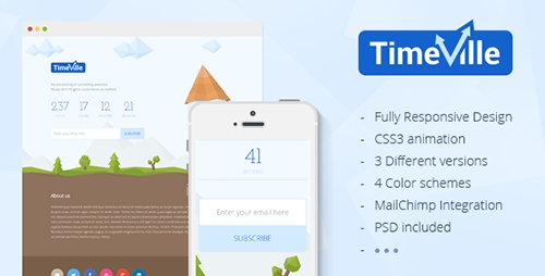 ThemeForest - TimeVille - Coming Soon Page - RIP
