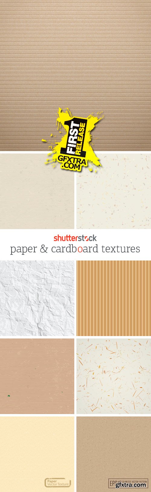 Paper & Cardboard Textures 25xEPS