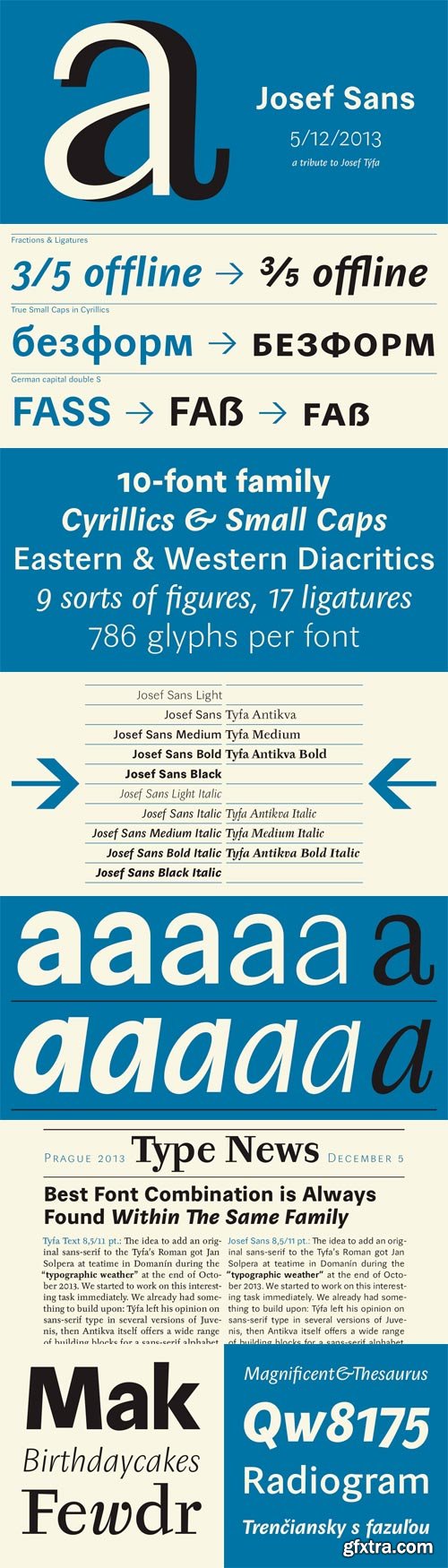 Josef Sans Font Family - 10 Fonts for $275