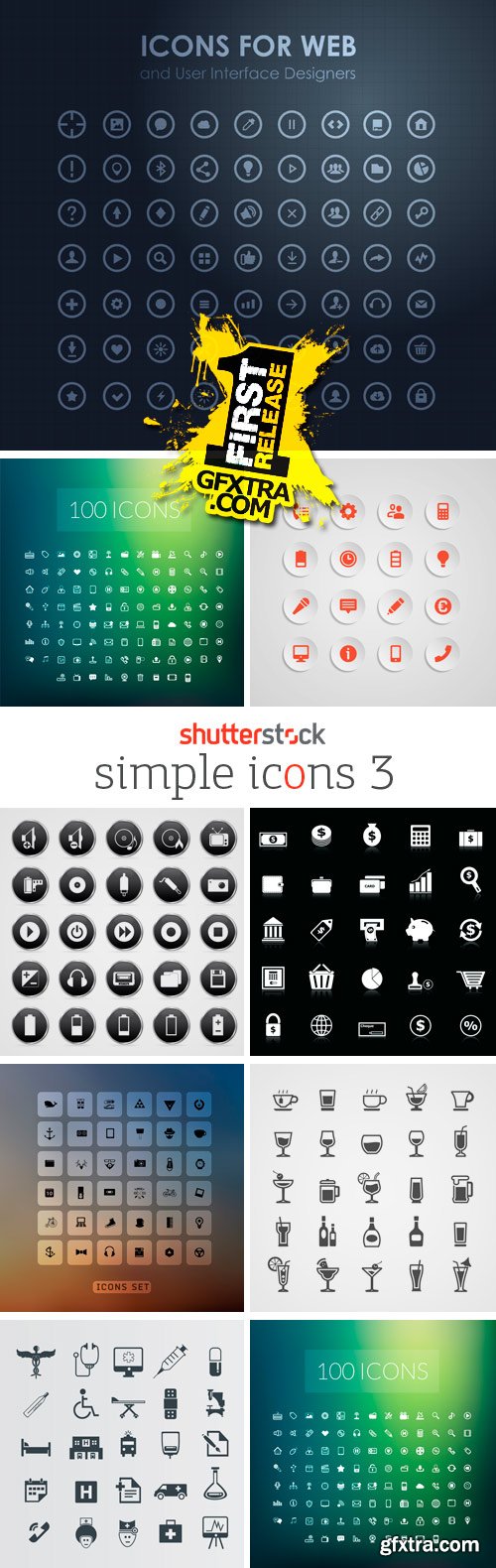 Simple Icons 3, 25xEPS