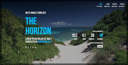 ThemeForest - The Horizon || Responsive Coming Soon Page - RIP
