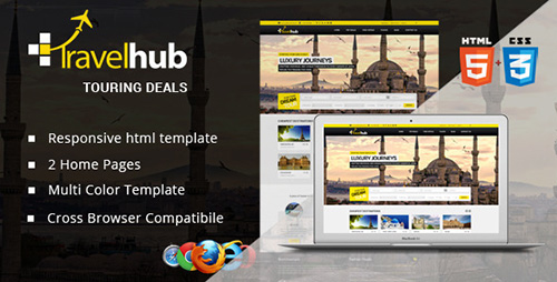 ThemeForest - Travel Hub - Touring Packages - HTML Template - RIP