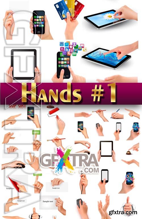 Gestures of hands #1 - Stock Vector