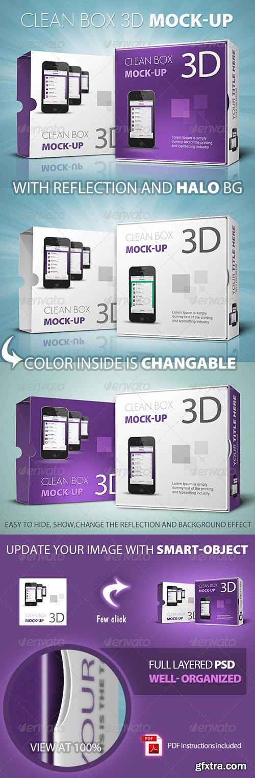 GraphicRiver - Clean Box 3D Mock-up