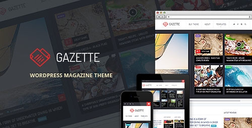 ThemeForest - Gazette v1.0.2 - WordPress Magazine Theme