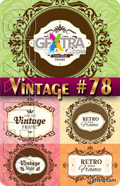 Vintage backgrounds #78 - Stock Vector