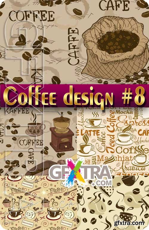 Coffee Designs #8 - Stock Vector