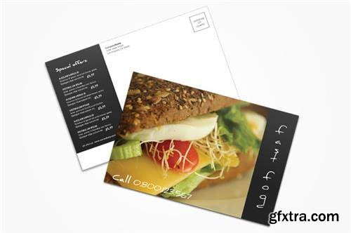 Creativemarket - Fast Food Postcard