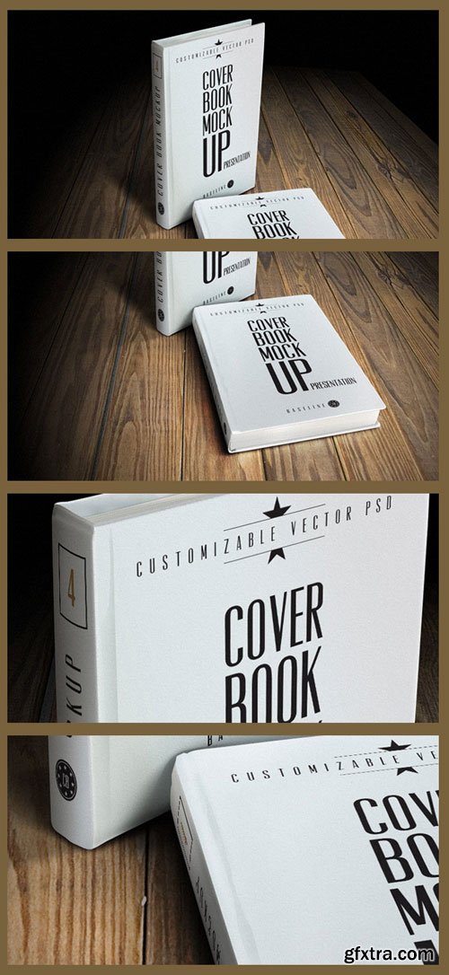 PSD Book Cover Mockup Template