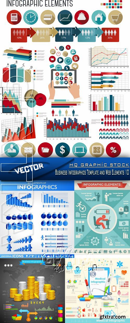Stock Vector - Business Infographics Template and Web Elements 10