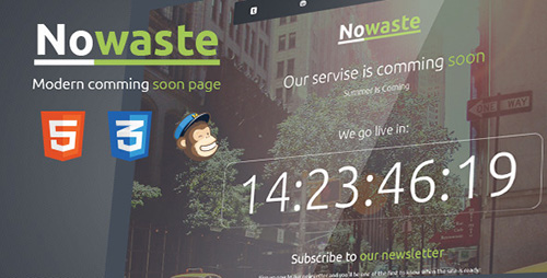 ThemeForest - Nowaste - Responsive Coming Soon Template - RIP