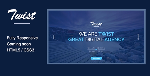 ThemeForest - TWIST - Responsive Coming Soon Page - RIP