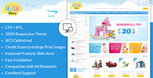 ThemeForest - Kids Store - OpenCart Responsive Theme
