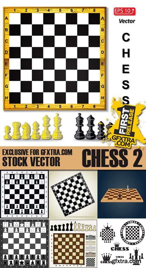 Stock Vectors - Chess 2, 25xEPS
