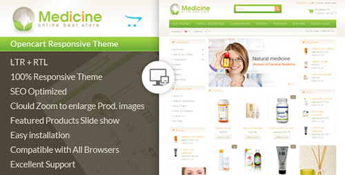 ThemeForest - Medicine - Opencart Responsive Template