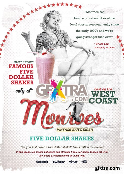 Monroes Flyer Template