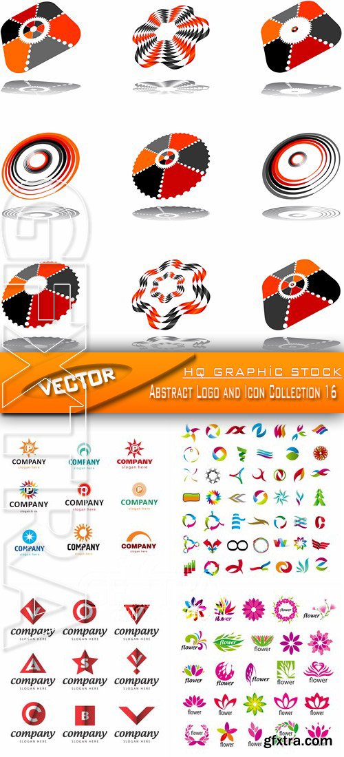 Stock Vector - Abstract Logo and Icon Collection 16
