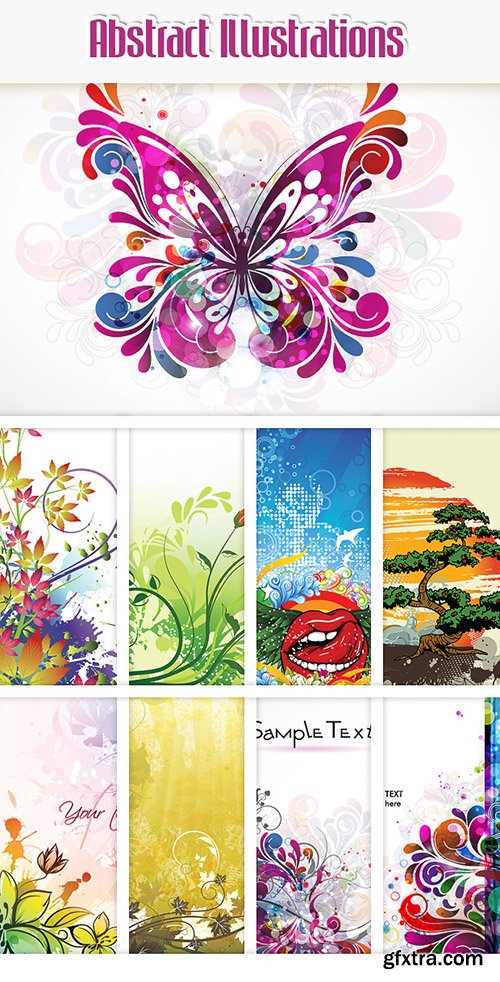 100 Abstract Illustrations Pack