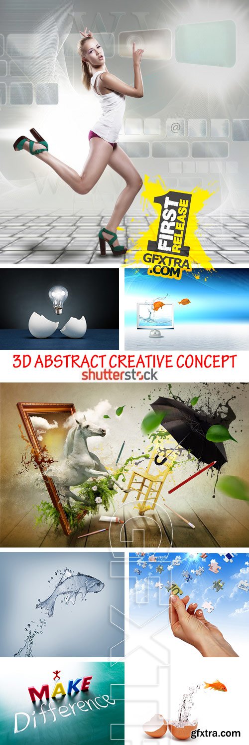 3D Abstract Creative Concept 25xJPG