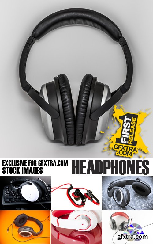 Stock Photos - Headphones, 25xJPG