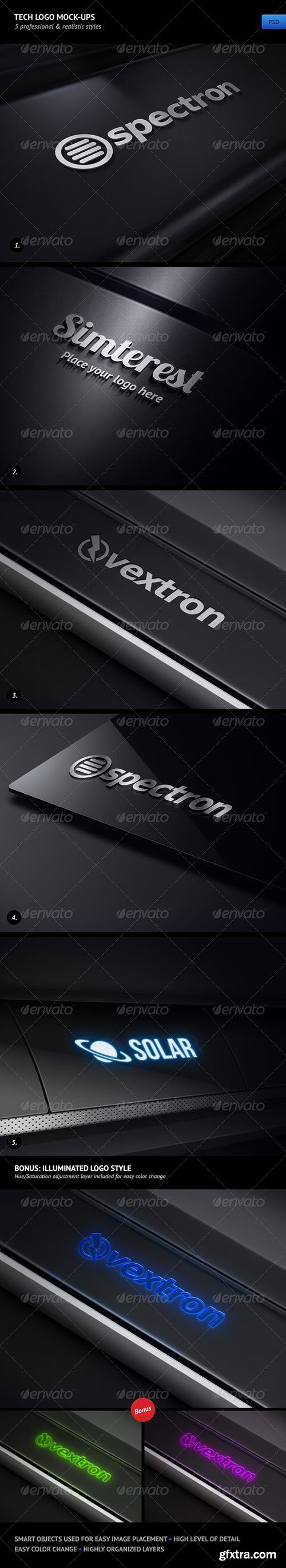 GraphicRiver - Tech Logo Mock-Ups 2784859