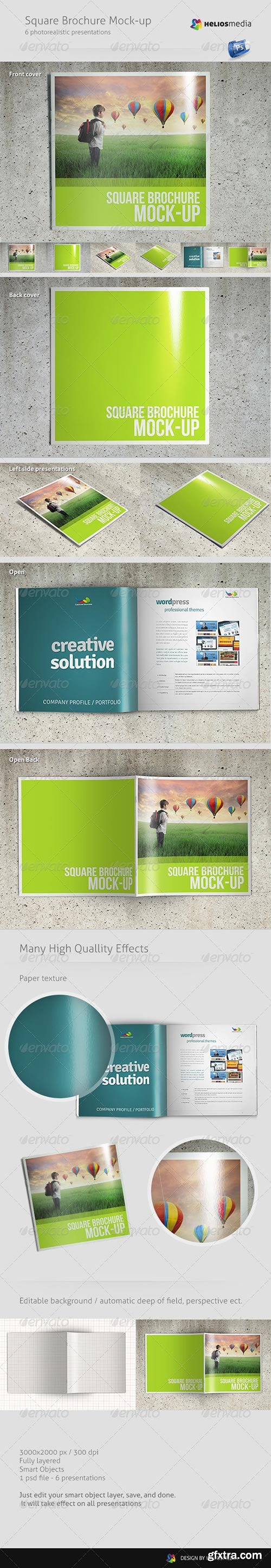 GraphicRiver - Square Brochure Mock-up 4801891