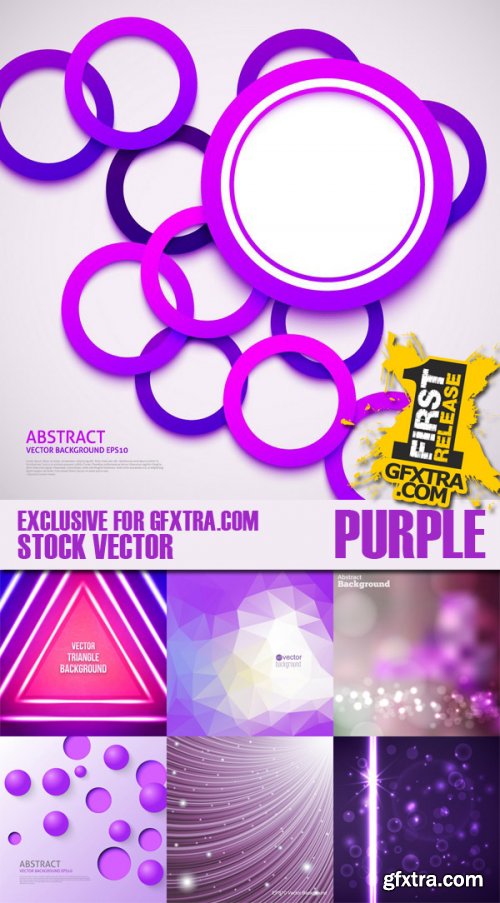 Stock Vectors - Purple abstract background, 25xEps