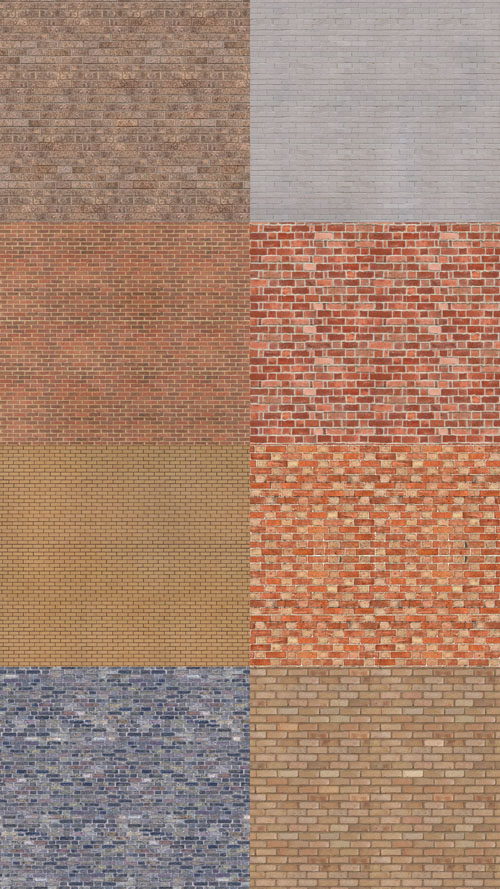 Set Brick Texture 10xJPG