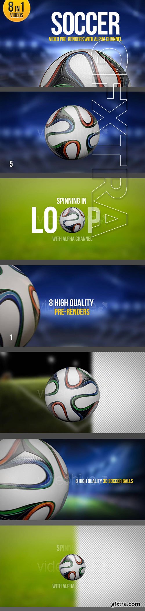 VideoHive - Soccer Ball Brazil 8in1 7858689