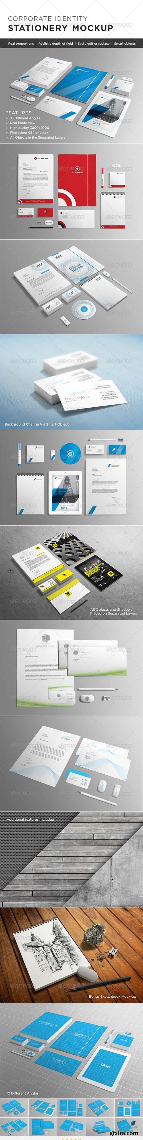 GraphicRiver - Photorealistic Stationery Mock-up 3409831